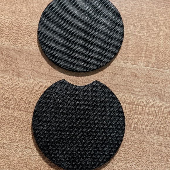 Car Coaster Set - Red Roses - Handmade - Picture 3 of 3